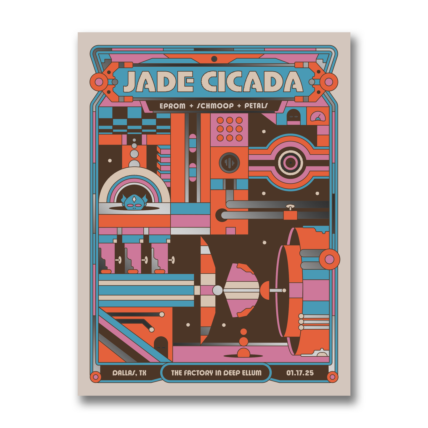 Dallas TX Autographed 18" x 24" Metallic Foil Show Poster By ITS_RYDAWG