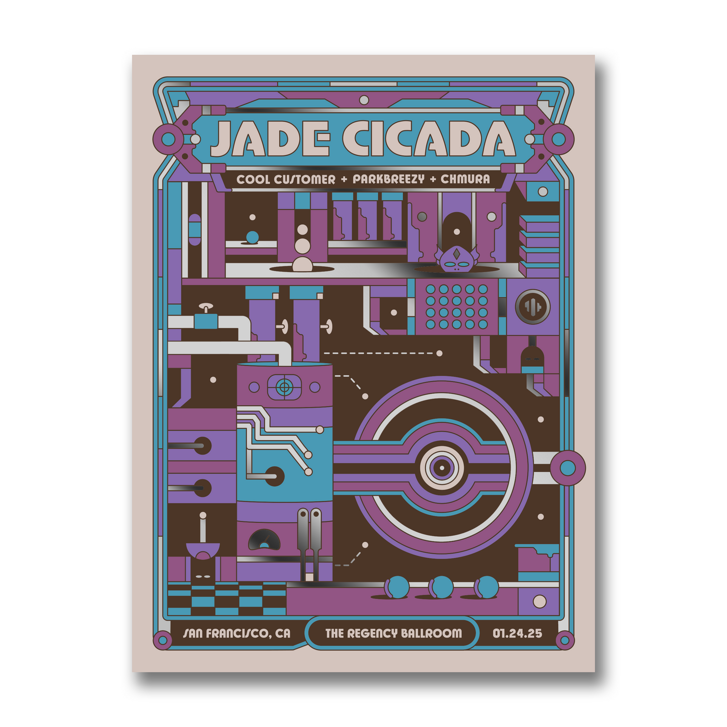 San Francisco CA Autographed 18" x 24" Metallic Foil Show Poster By ITS_RYDAWG