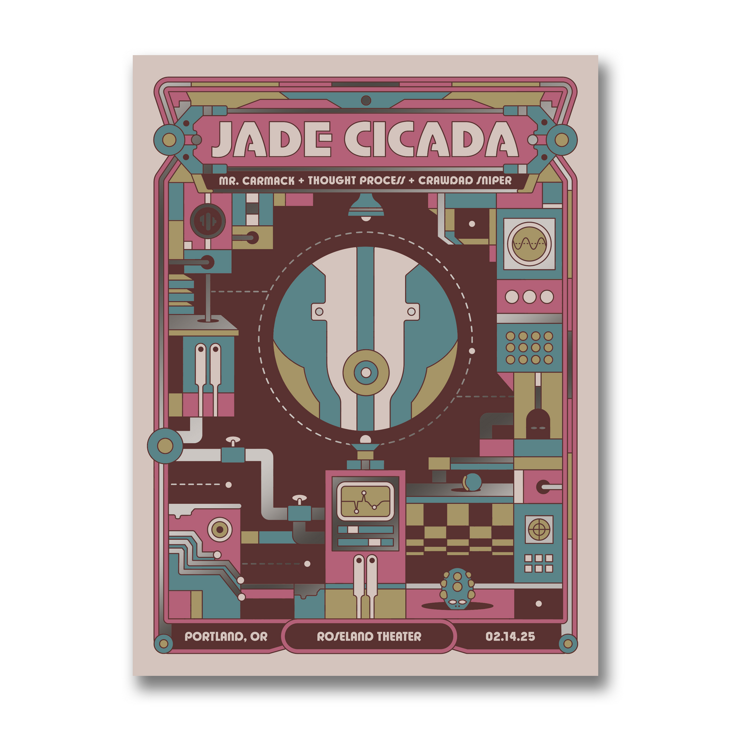 Portland OR Autographed 18" x 24" Metallic Foil Show Poster By ITS_RYDAWG