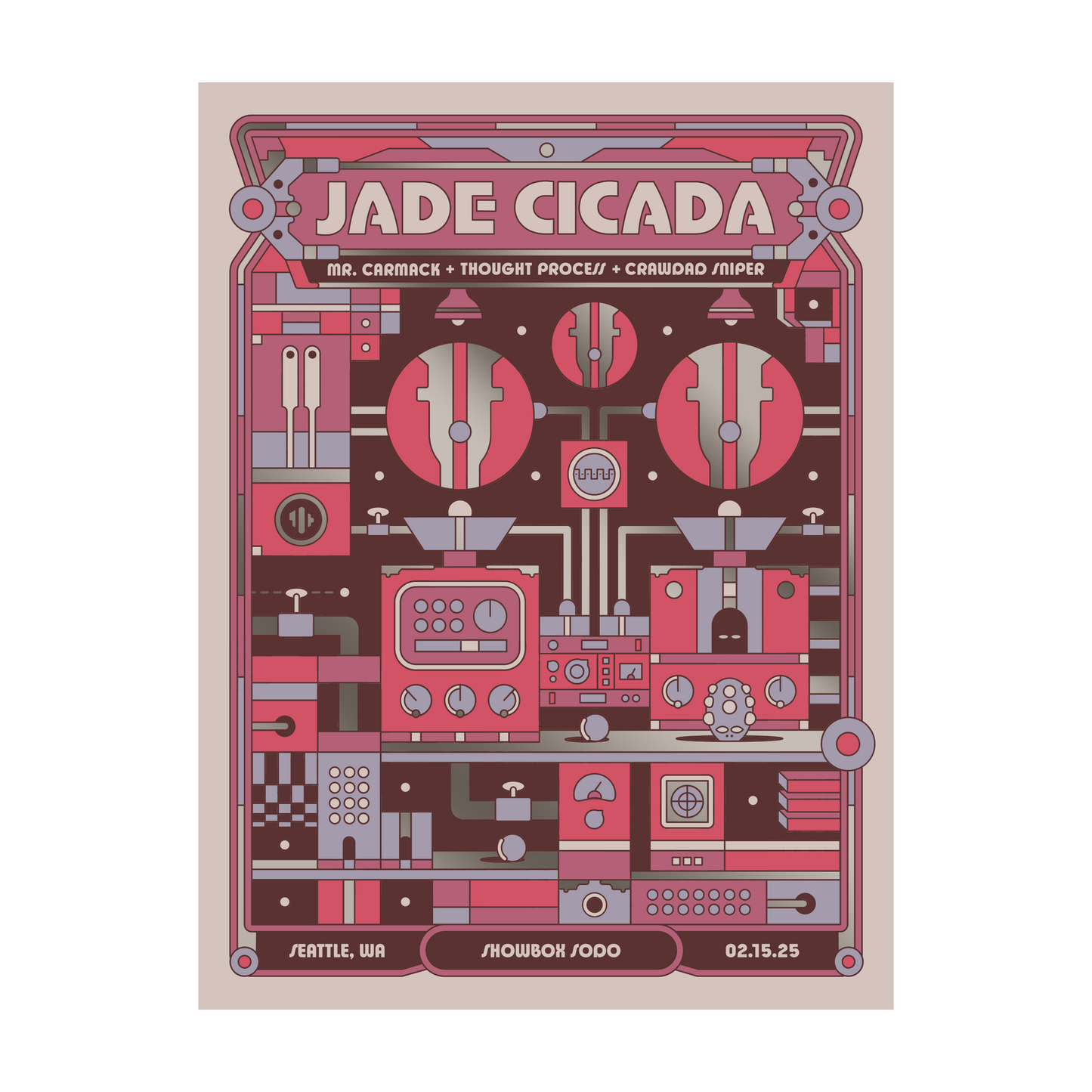 Seattle WA Autographed 18" x 24" Metallic Foil Show Poster By ITS_RYDAWG