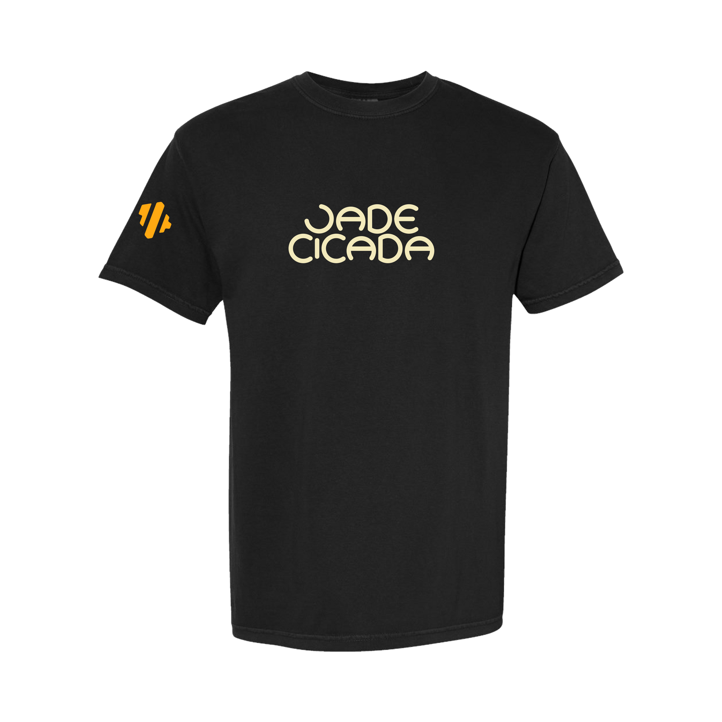 Jade Cicada Logo Mountain T-Shirt in Black