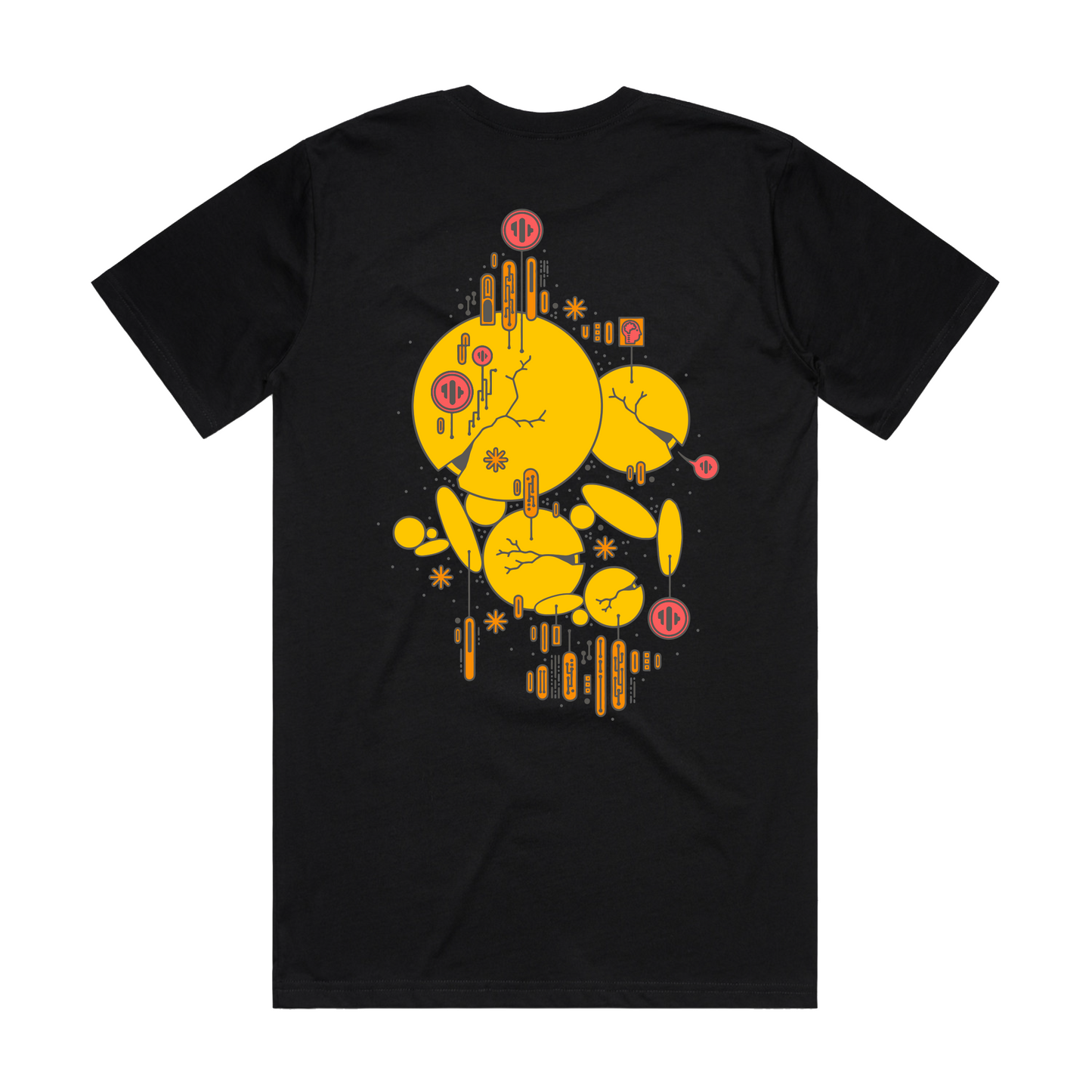 Jade Cicada Logo Planets T-Shirt in Black